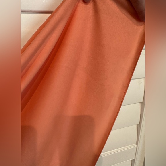 Flowy Vintage 70’s Coral Maxi Dress International Ladies Garment Workers Union - Picture 10 of 15